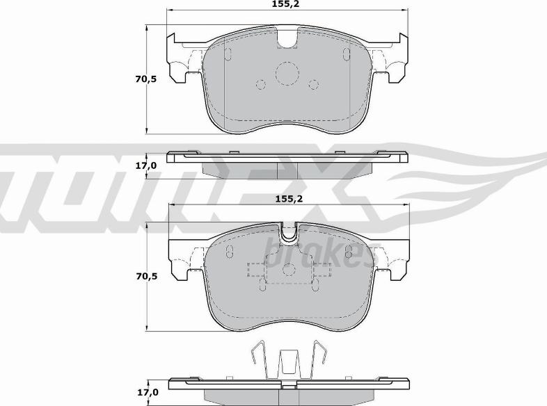 TOMEX brakes TX 17-29 - Komplet Pločica, disk-kočnica www.molydon.hr