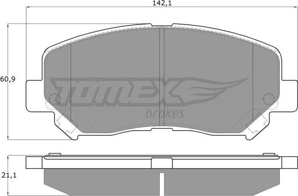 TOMEX brakes TX 17-251 - Komplet Pločica, disk-kočnica www.molydon.hr