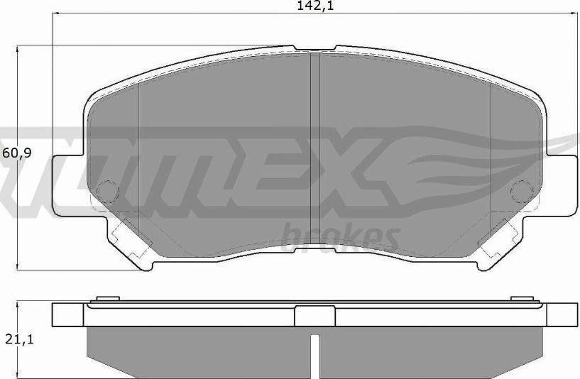 TOMEX brakes TX 17-251 - Komplet Pločica, disk-kočnica www.molydon.hr