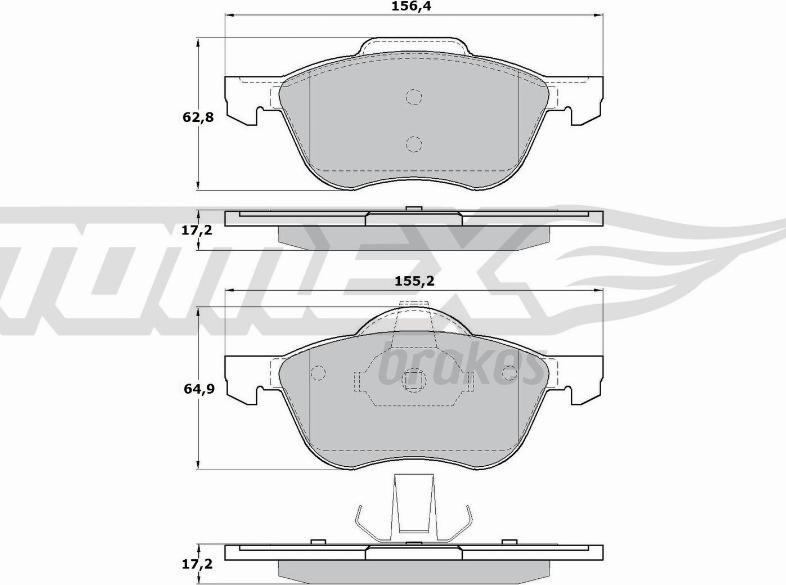 TOMEX brakes TX 17-27 - Komplet Pločica, disk-kočnica www.molydon.hr