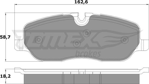 TOMEX brakes TX 17-71 - Komplet Pločica, disk-kočnica www.molydon.hr