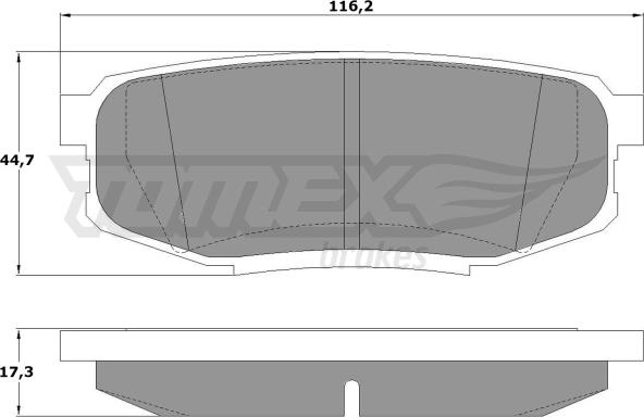 TOMEX brakes TX 17-78 - Komplet Pločica, disk-kočnica www.molydon.hr