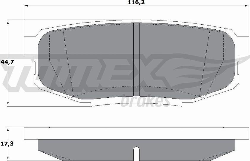 TOMEX brakes TX 17-78 - Komplet Pločica, disk-kočnica www.molydon.hr