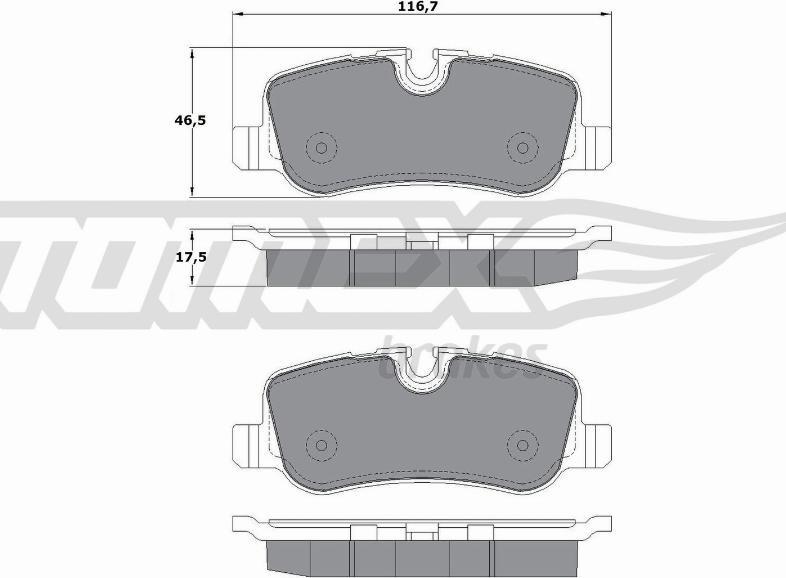 TOMEX brakes TX 17-72 - Komplet Pločica, disk-kočnica www.molydon.hr