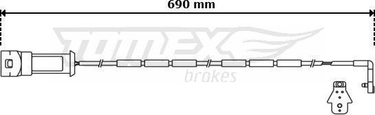 TOMEX brakes TX 30-91 - Signalni kontakt, trosenje kočione plocice www.molydon.hr