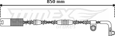 TOMEX brakes TX 30-49 - Signalni kontakt, trosenje kočione plocice www.molydon.hr