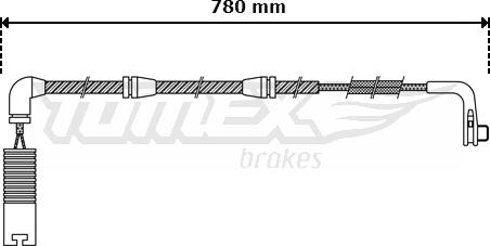 TOMEX brakes TX 30-47 - Signalni kontakt, trosenje kočione plocice www.molydon.hr