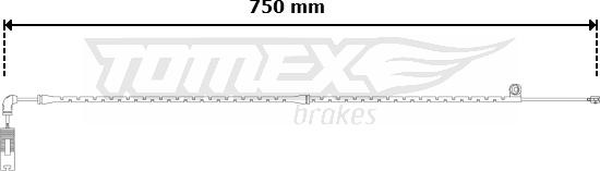 TOMEX brakes TX 30-59 - Signalni kontakt, trosenje kočione plocice www.molydon.hr