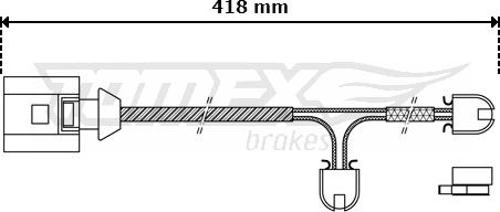 TOMEX brakes TX 30-51 - Signalni kontakt, trosenje kočione plocice www.molydon.hr