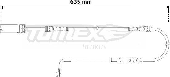 TOMEX brakes TX 30-58 - Signalni kontakt, trosenje kočione plocice www.molydon.hr