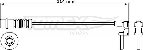 TOMEX brakes TX 30-69 - Signalni kontakt, trosenje kočione plocice www.molydon.hr