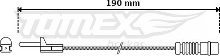 TOMEX brakes TX 30-09 - Signalni kontakt, trosenje kočione plocice www.molydon.hr