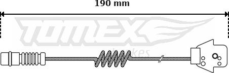 TOMEX brakes TX 30-05 - Signalni kontakt, trosenje kočione plocice www.molydon.hr