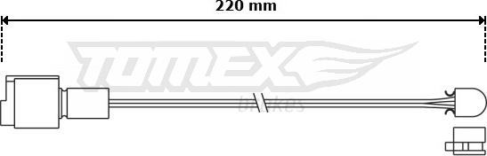 TOMEX brakes TX 30-03 - Signalni kontakt, trosenje kočione plocice www.molydon.hr