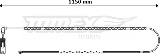 TOMEX brakes TX 30-89 - Signalni kontakt, trosenje kočione plocice www.molydon.hr