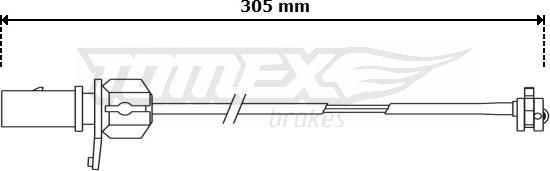 TOMEX brakes TX 30-86 - Signalni kontakt, trosenje kočione plocice www.molydon.hr