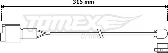 TOMEX brakes TX 30-87 - Signalni kontakt, trosenje kočione plocice www.molydon.hr