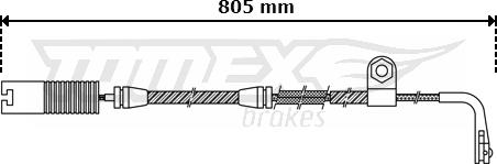 TOMEX brakes TX 30-34 - Signalni kontakt, trosenje kočione plocice www.molydon.hr