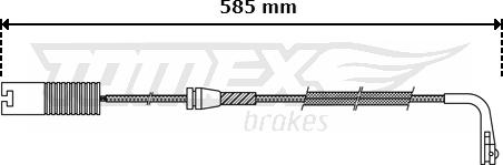 TOMEX brakes TX 30-35 - Signalni kontakt, trosenje kočione plocice www.molydon.hr