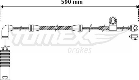 TOMEX brakes TX 30-37 - Signalni kontakt, trosenje kočione plocice www.molydon.hr