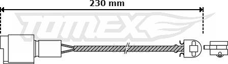 TOMEX brakes TX 30-28 - Signalni kontakt, trosenje kočione plocice www.molydon.hr