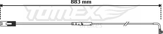 TOMEX brakes TX 30-75 - Signalni kontakt, trosenje kočione plocice www.molydon.hr