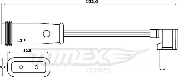 TOMEX brakes TX 30-78 - Signalni kontakt, trosenje kočione plocice www.molydon.hr