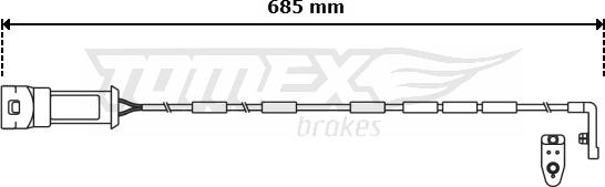 TOMEX brakes TX 31-08 - Signalni kontakt, trosenje kočione plocice www.molydon.hr