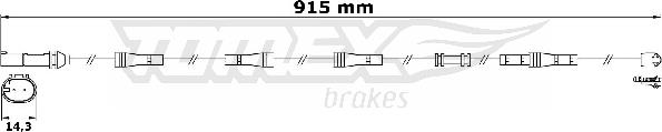 TOMEX brakes TX 31-19 - Signalni kontakt, trosenje kočione plocice www.molydon.hr