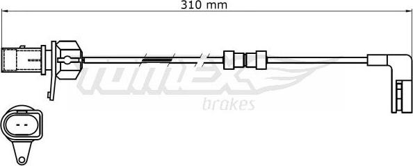 TOMEX brakes TX 31-39 - Signalni kontakt, trosenje kočione plocice www.molydon.hr