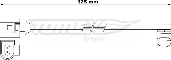 TOMEX brakes TX 31-26 - Signalni kontakt, trosenje kočione plocice www.molydon.hr