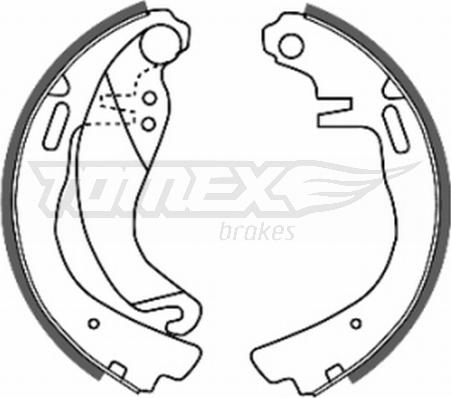 TOMEX brakes TX 20-57 - Komplet kočnica, bubanj kočnice www.molydon.hr