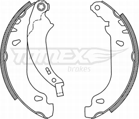 TOMEX brakes TX 21-52 - Komplet kočnica, bubanj kočnice www.molydon.hr