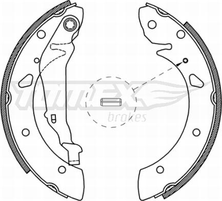 TOMEX brakes TX 21-05 - Komplet kočnica, bubanj kočnice www.molydon.hr