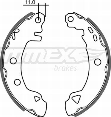 TOMEX brakes TX 21-02 - Komplet kočnica, bubanj kočnice www.molydon.hr