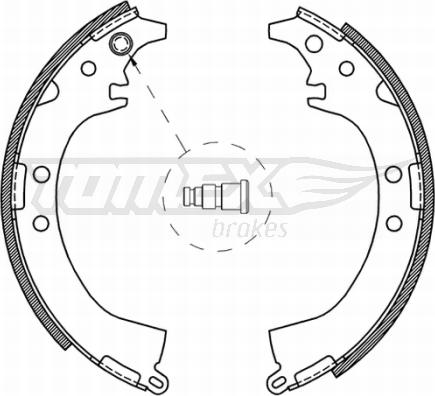 TOMEX brakes TX 21-07 - Komplet kočnica, bubanj kočnice www.molydon.hr