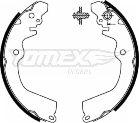TOMEX brakes TX 21-81 - Komplet kočnica, bubanj kočnice www.molydon.hr