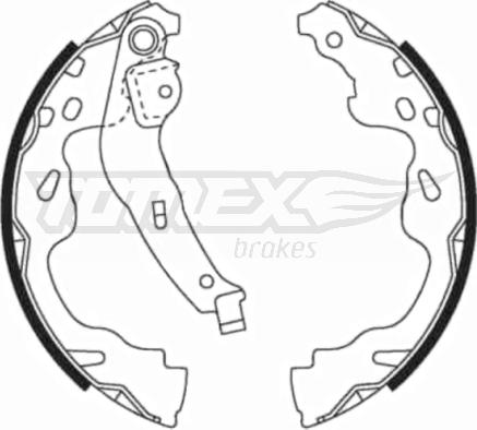 TOMEX brakes TX 21-82 - Komplet kočnica, bubanj kočnice www.molydon.hr