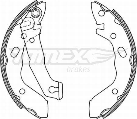 TOMEX brakes TX 21-37 - Komplet kočnica, bubanj kočnice www.molydon.hr