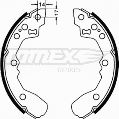 TOMEX brakes TX 21-78 - Komplet kočnica, bubanj kočnice www.molydon.hr