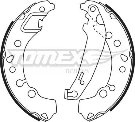 TOMEX brakes TX 23-45 - Komplet kočnica, bubanj kočnice www.molydon.hr