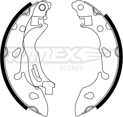 TOMEX brakes TX 23-04 - Komplet kočnica, bubanj kočnice www.molydon.hr