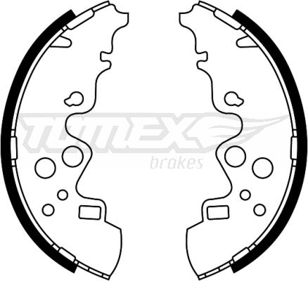 TOMEX brakes TX 23-00 - Komplet kočnica, bubanj kočnice www.molydon.hr