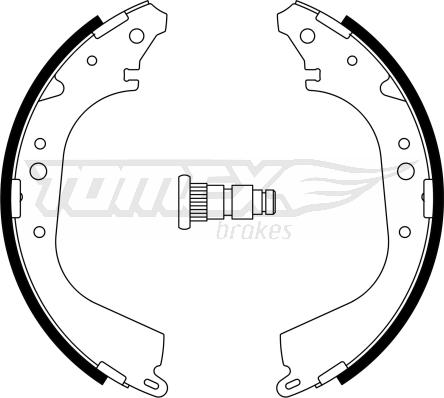 TOMEX brakes TX 23-35 - Komplet kočnica, bubanj kočnice www.molydon.hr