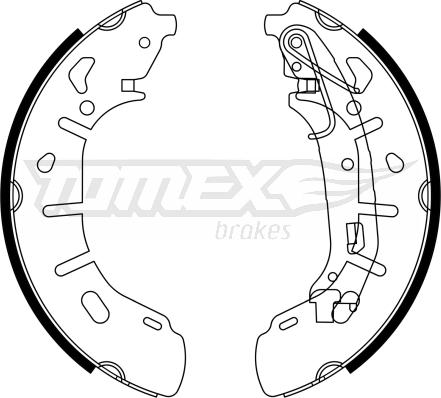 TOMEX brakes TX 23-21 - Komplet kočnica, bubanj kočnice www.molydon.hr