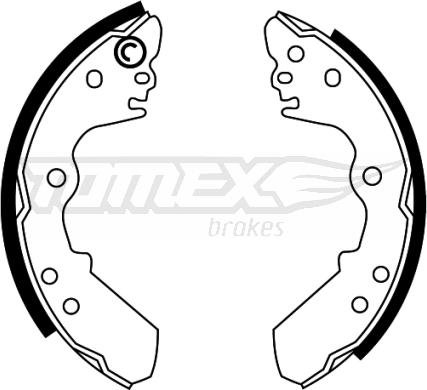 TOMEX brakes TX 22-47 - Komplet kočnica, bubanj kočnice www.molydon.hr