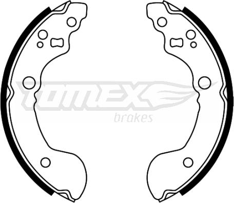 TOMEX brakes TX 22-31 - Komplet kočnica, bubanj kočnice www.molydon.hr