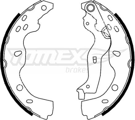 TOMEX brakes TX 22-38 - Komplet kočnica, bubanj kočnice www.molydon.hr