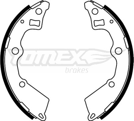 TOMEX brakes TX 22-25 - Komplet kočnica, bubanj kočnice www.molydon.hr