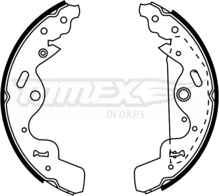 TOMEX brakes TX 22-75 - Komplet kočnica, bubanj kočnice www.molydon.hr